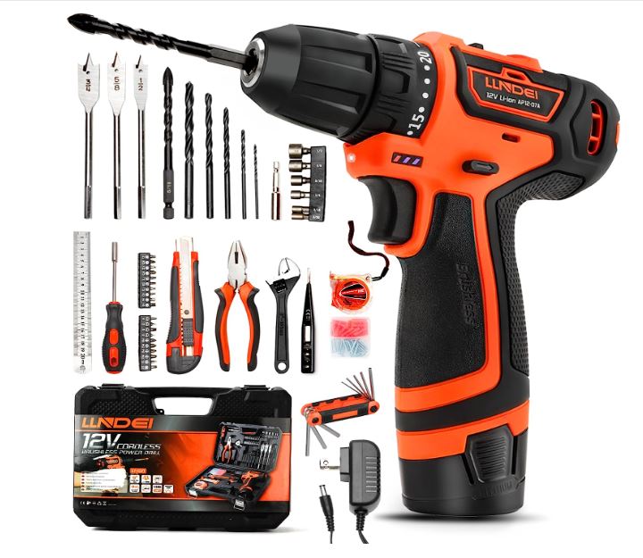 "A top-rated tool kit featuring a high-quality drill"
